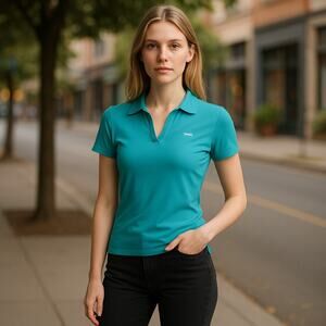 NWT ~ WILLIT Blue Quick Dry UPF 50 Sun Protection Activewear Top ~ Women's SMALL